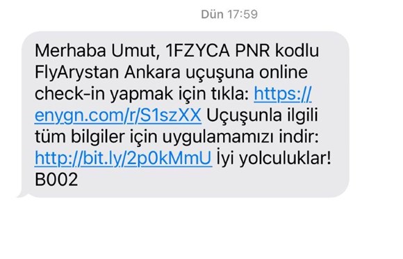 enuygun.com'un olmayan uçuş biletini satması